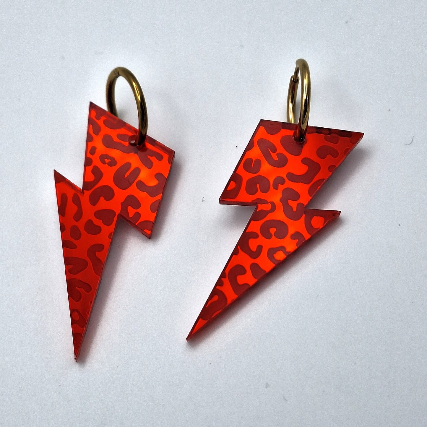 Pendientes de Rayo Leopardo