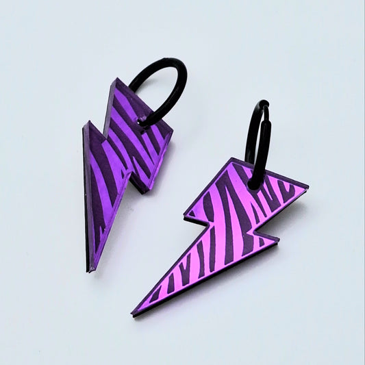 Pendientes de Rayo Zebra MINI