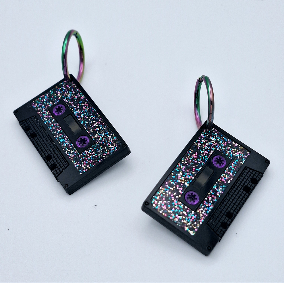 Pendientes Cassette Multicolor