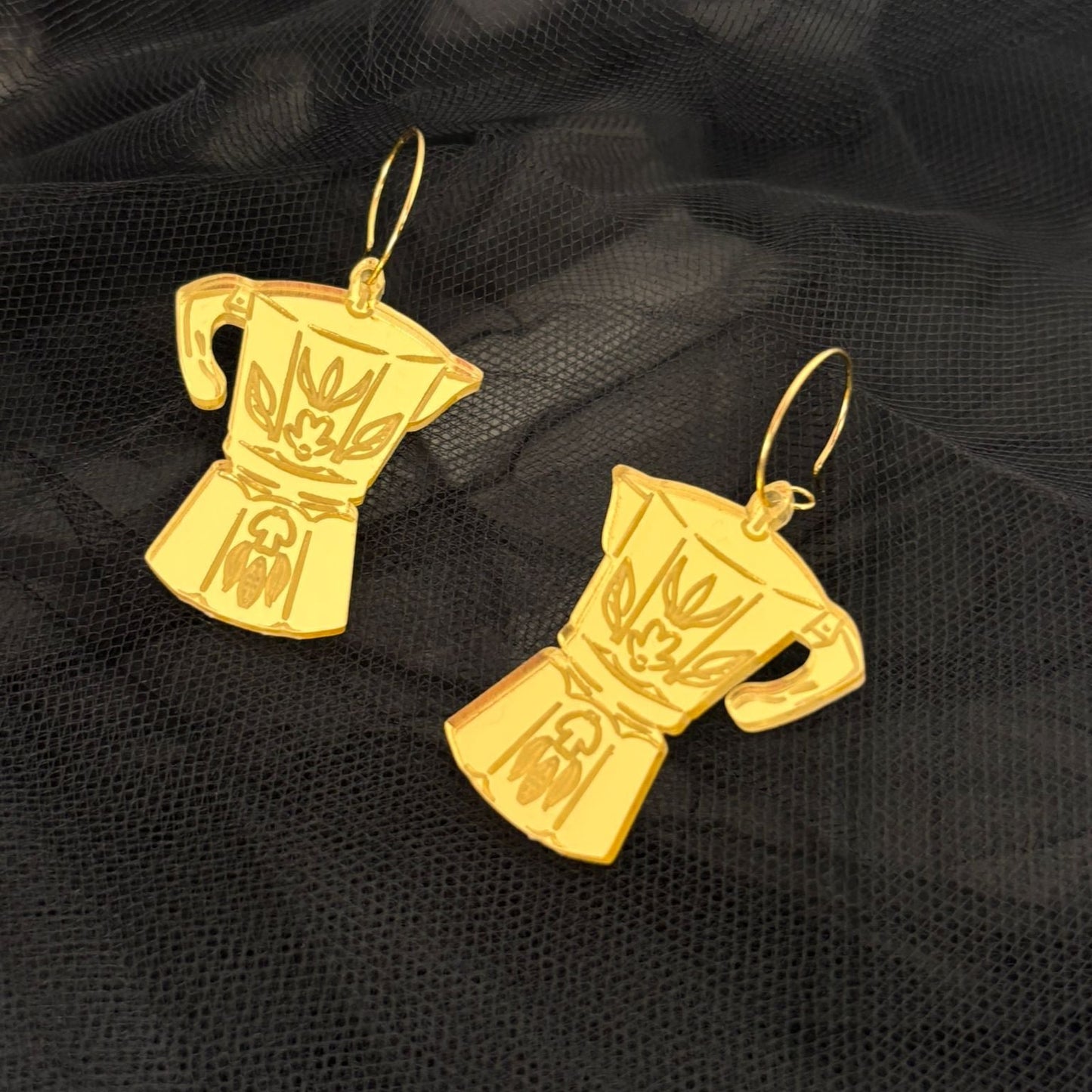 Pendientes Cafetera Pendientes largos Lolailo