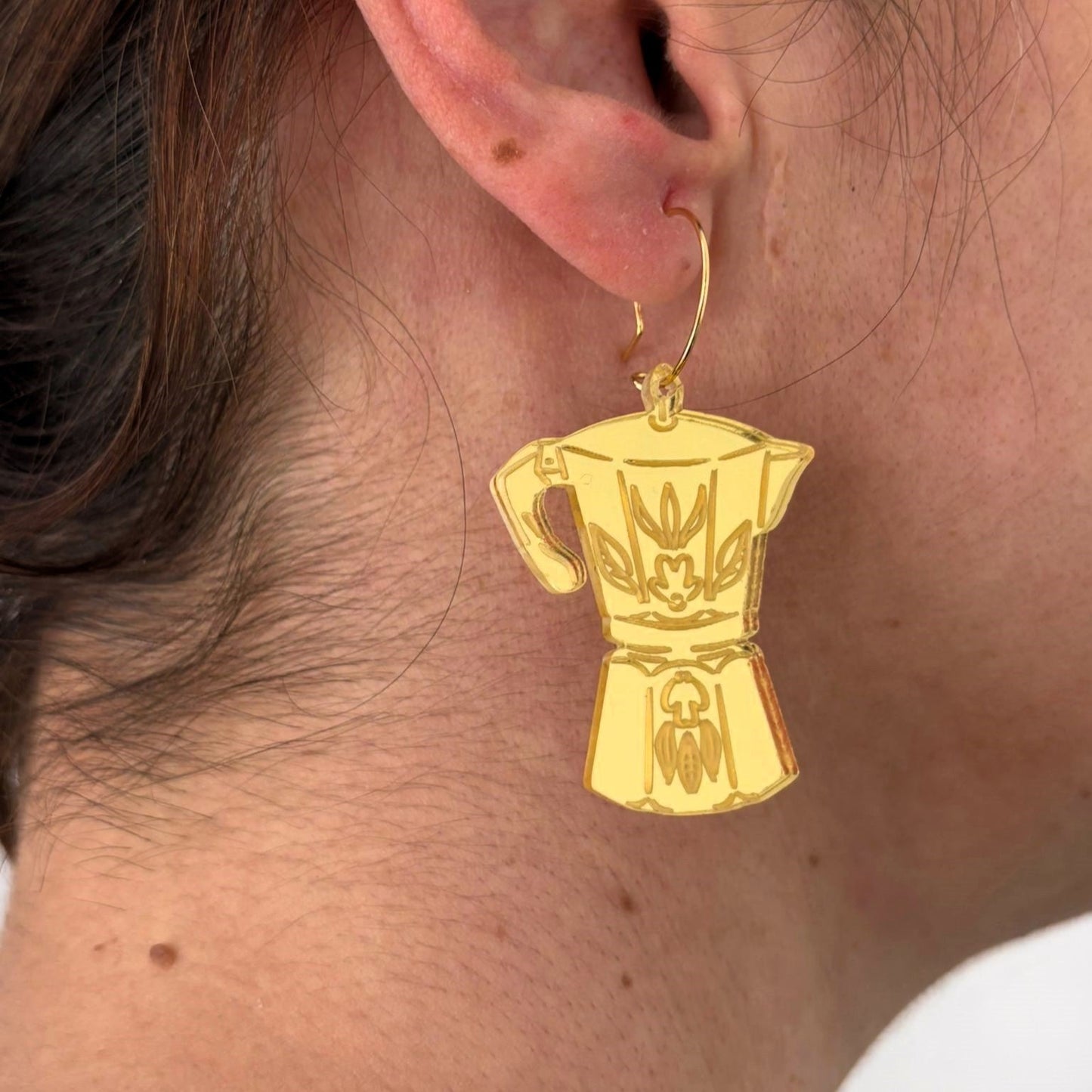 Pendientes Cafetera Pendientes largos Lolailo