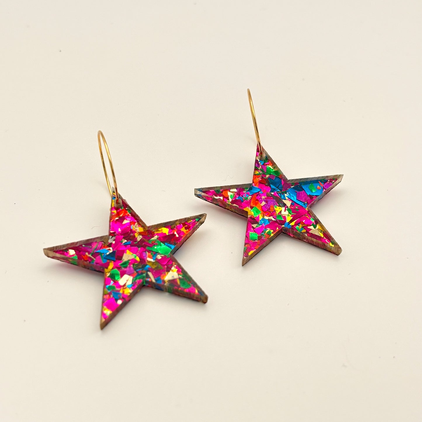Pendientes Estrella Glitter