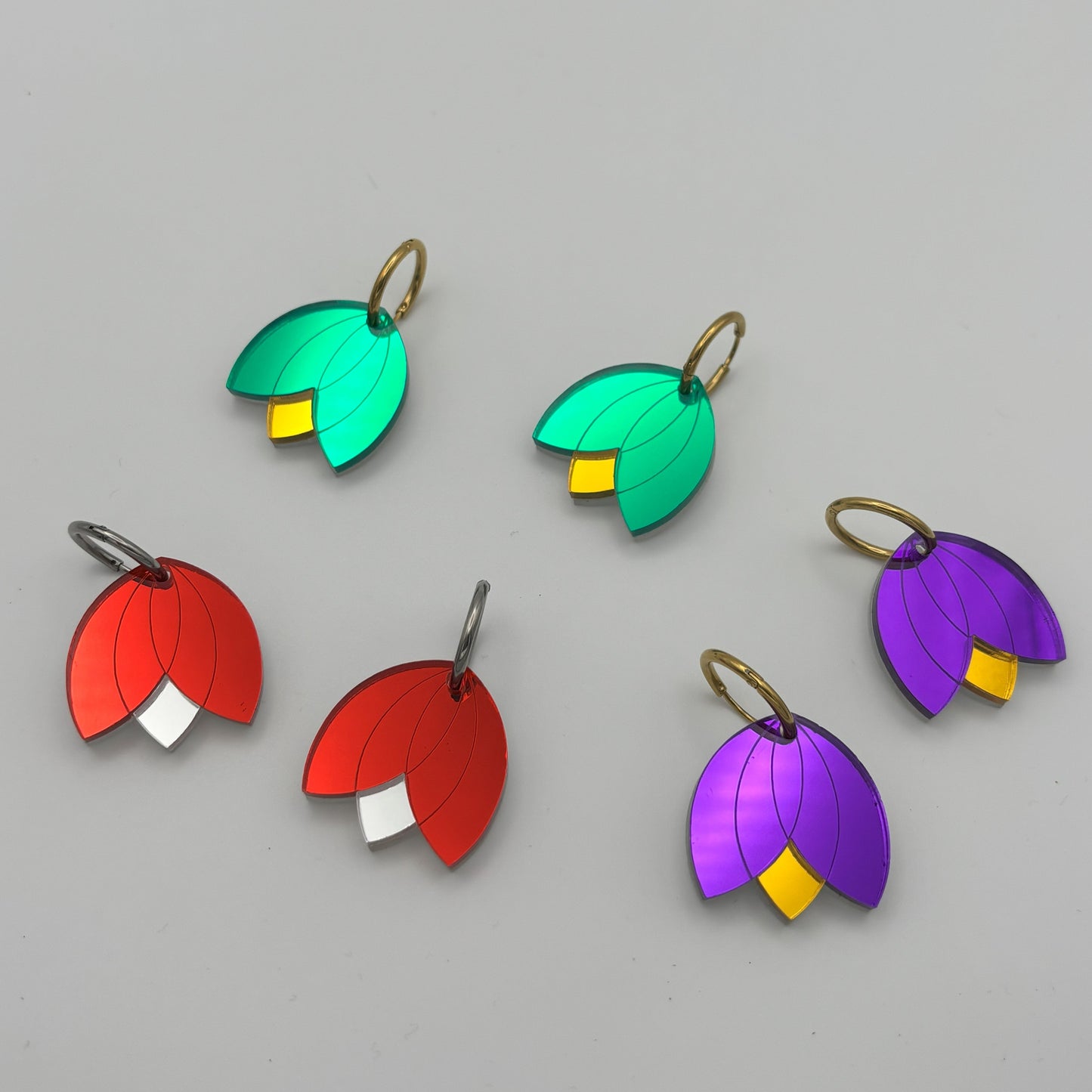 Pendientes Tulipán