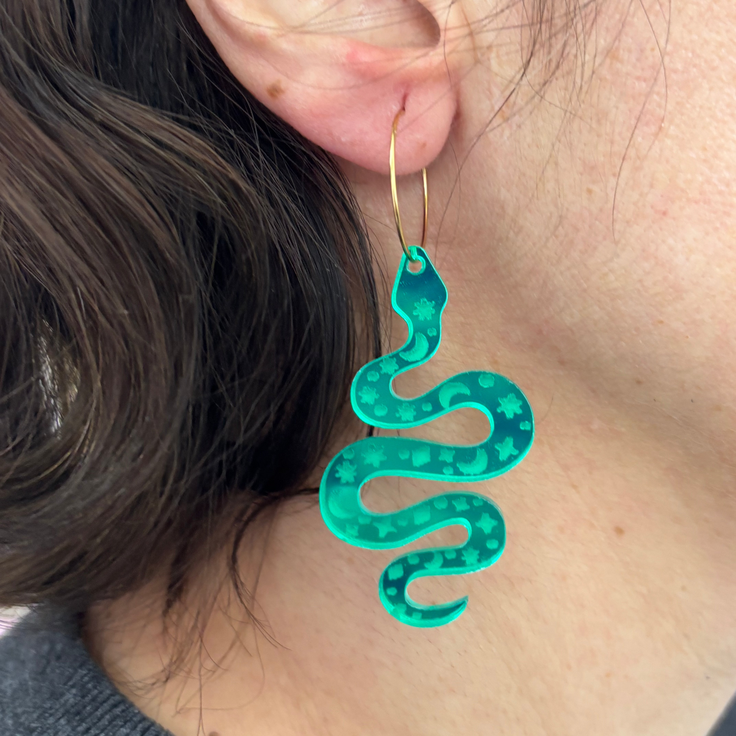 Pendientes Serpiente Mística