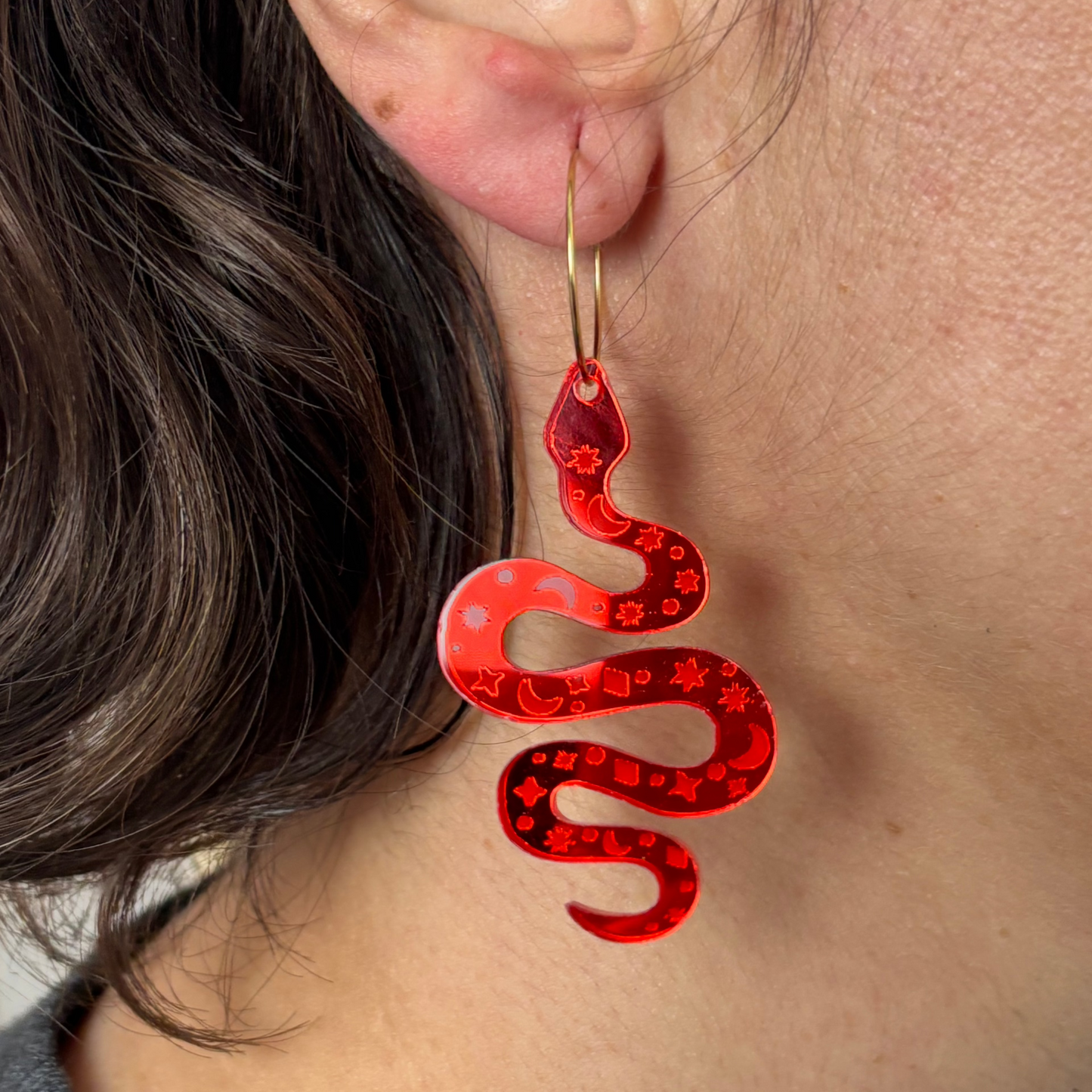 Pendientes Serpiente Mística