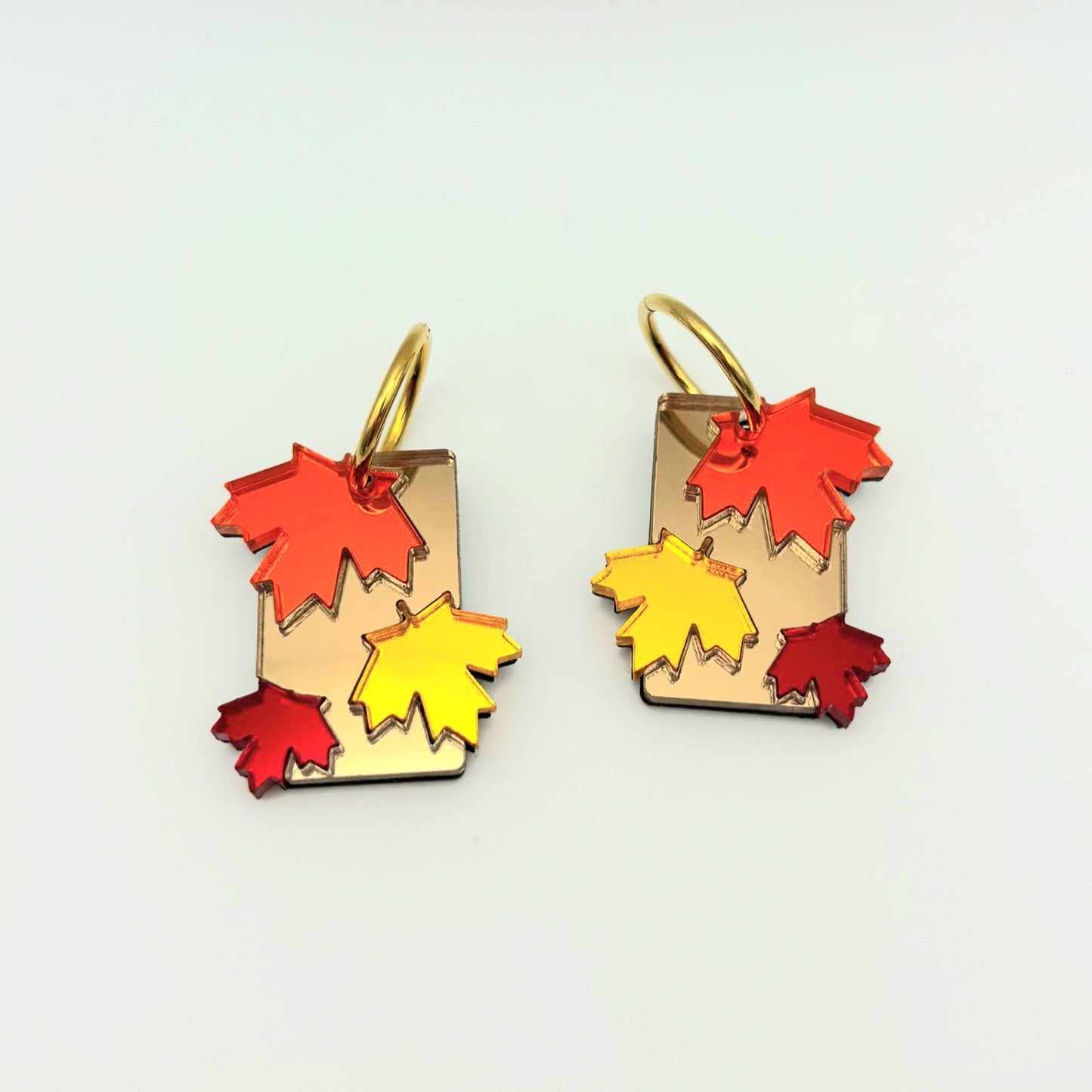 Pendientes Geometricos Hojas