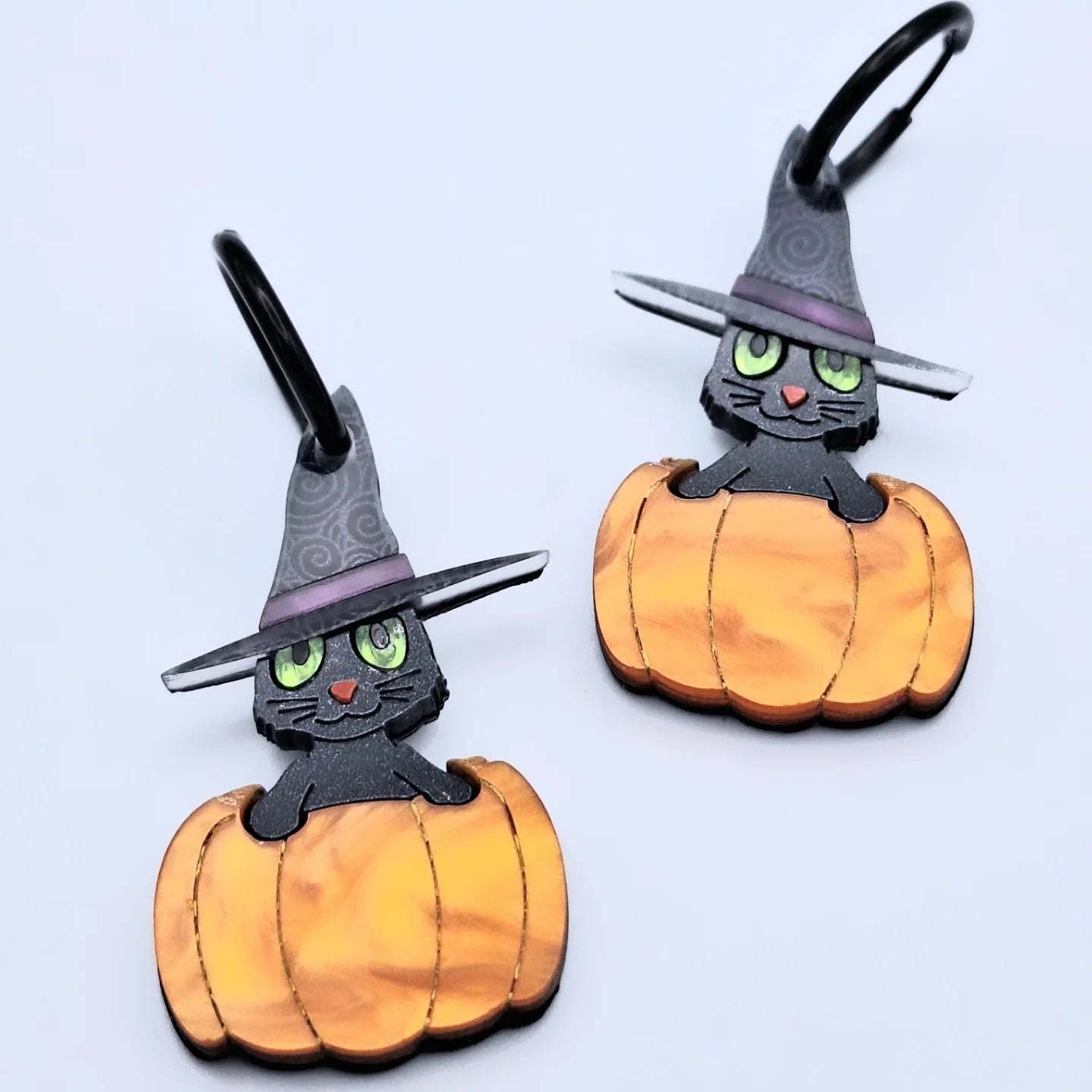 Pendientes Gato Calabaza