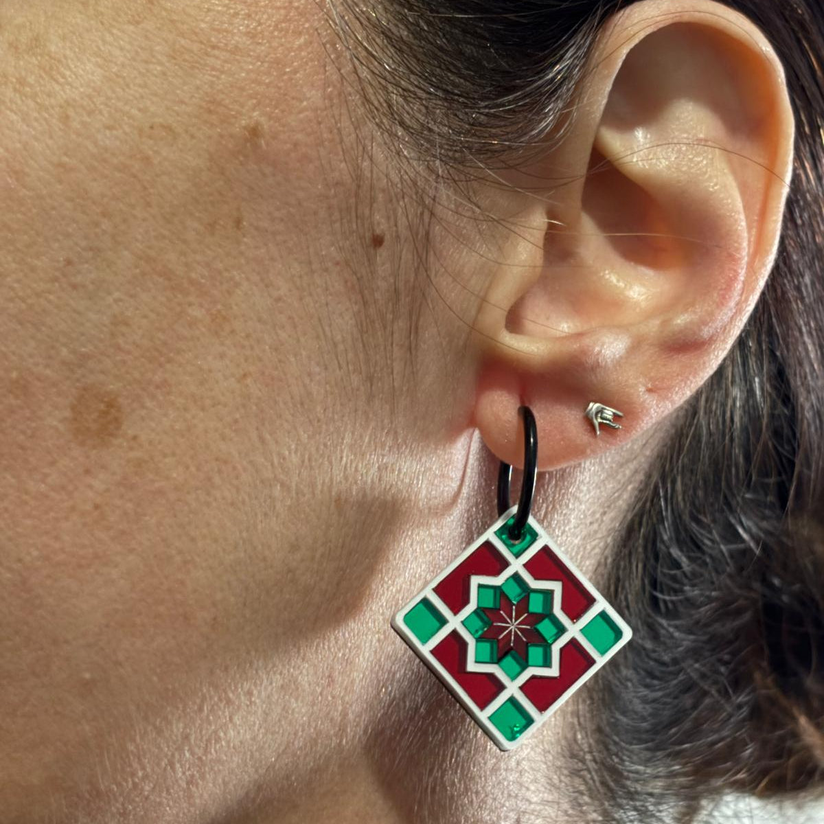 Pendientes Azulejo Geométrico