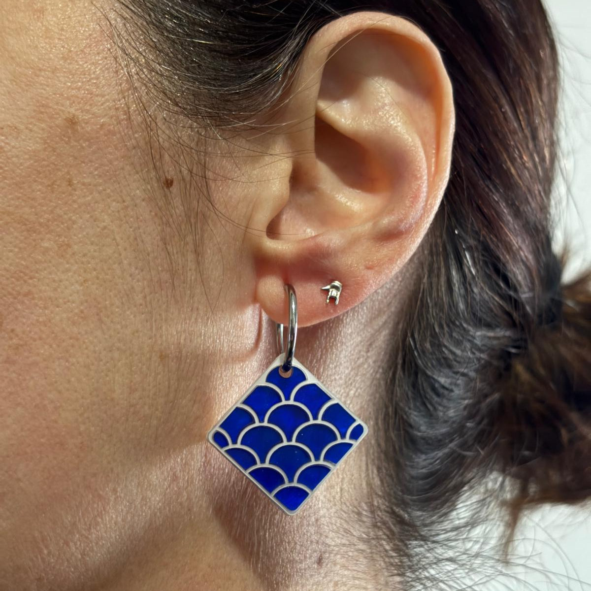 Pendientes Azulejo Mediterráneo