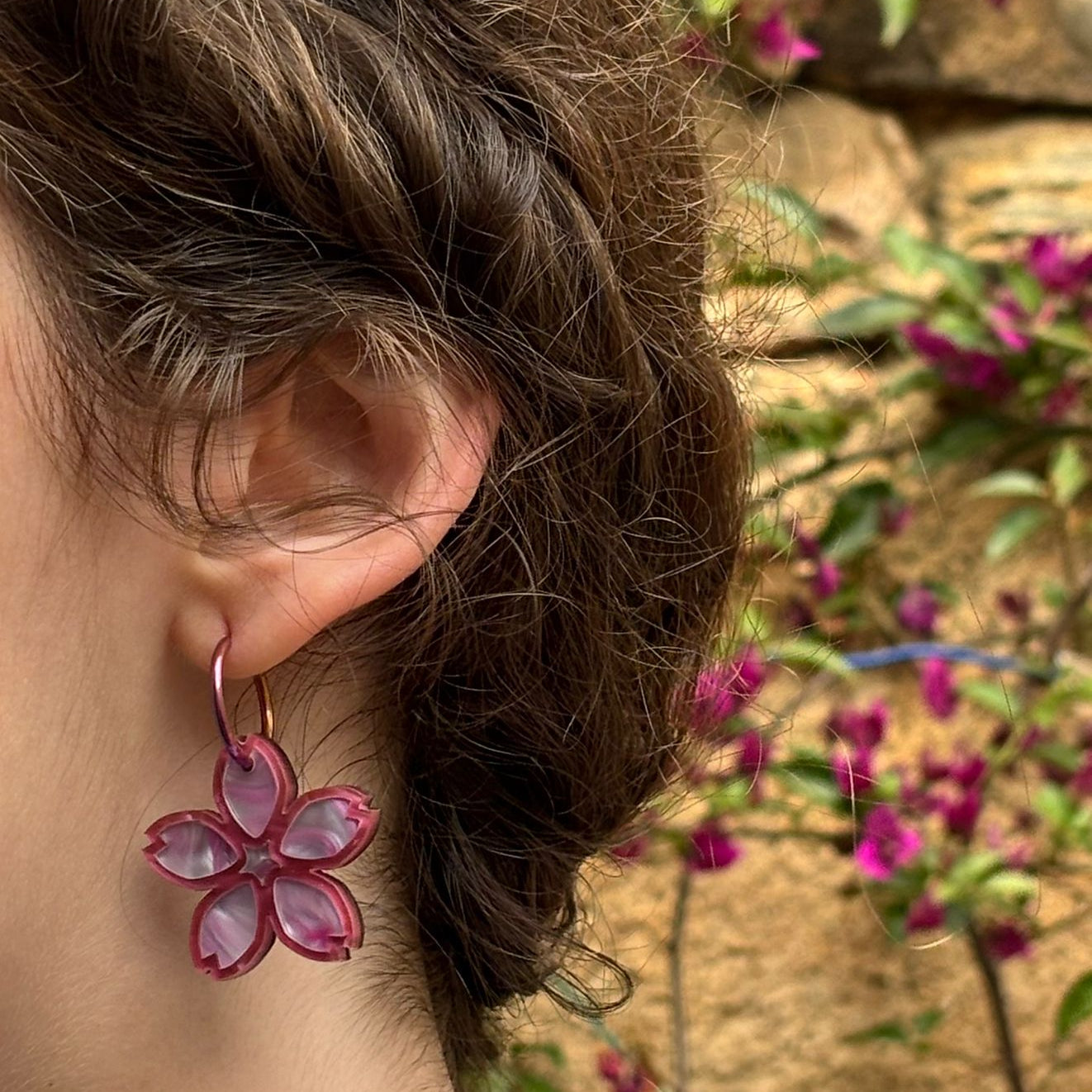 Pendientes Flor de Sakura