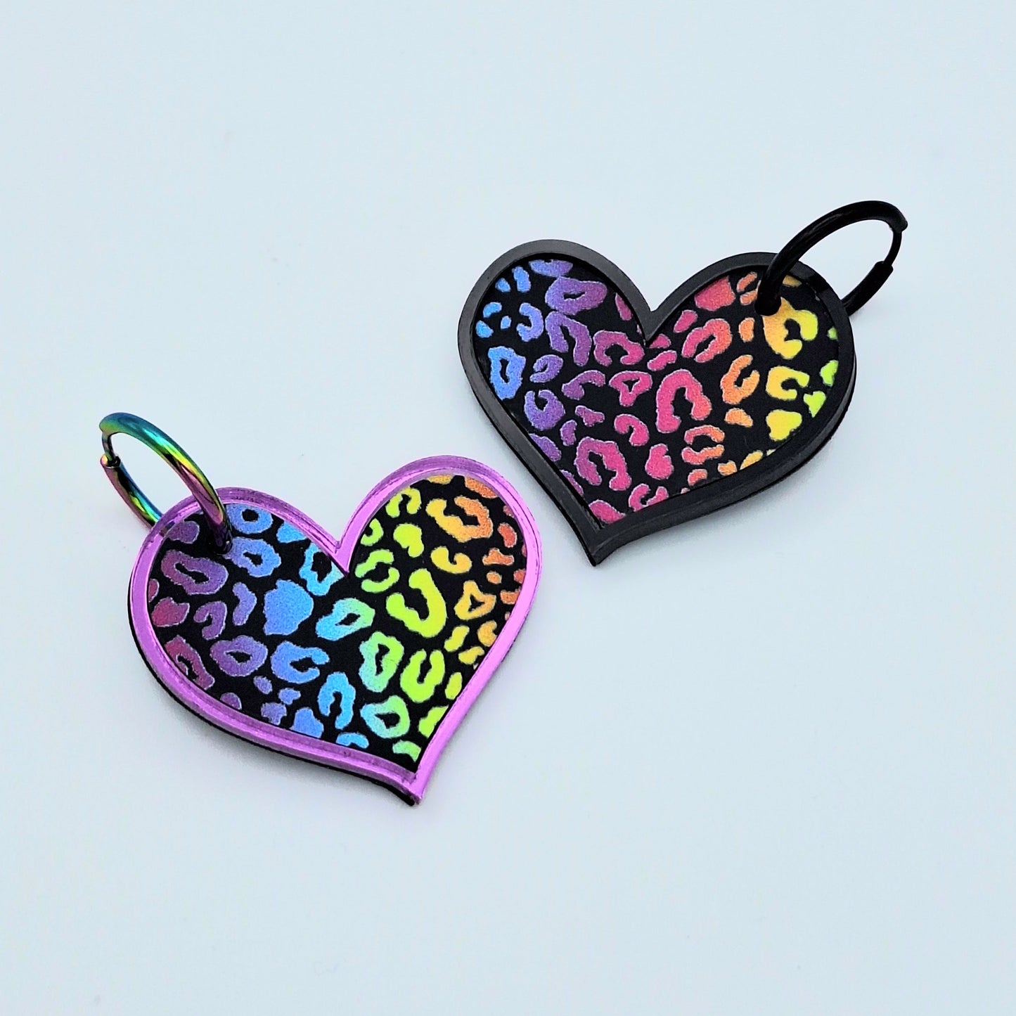Pendientes Corazón Leopardo
