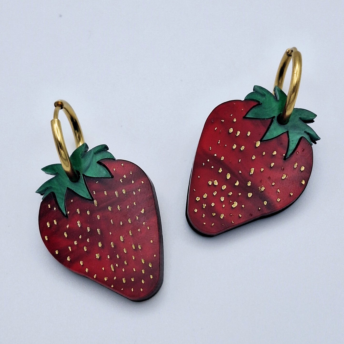 Pendientes Fresa