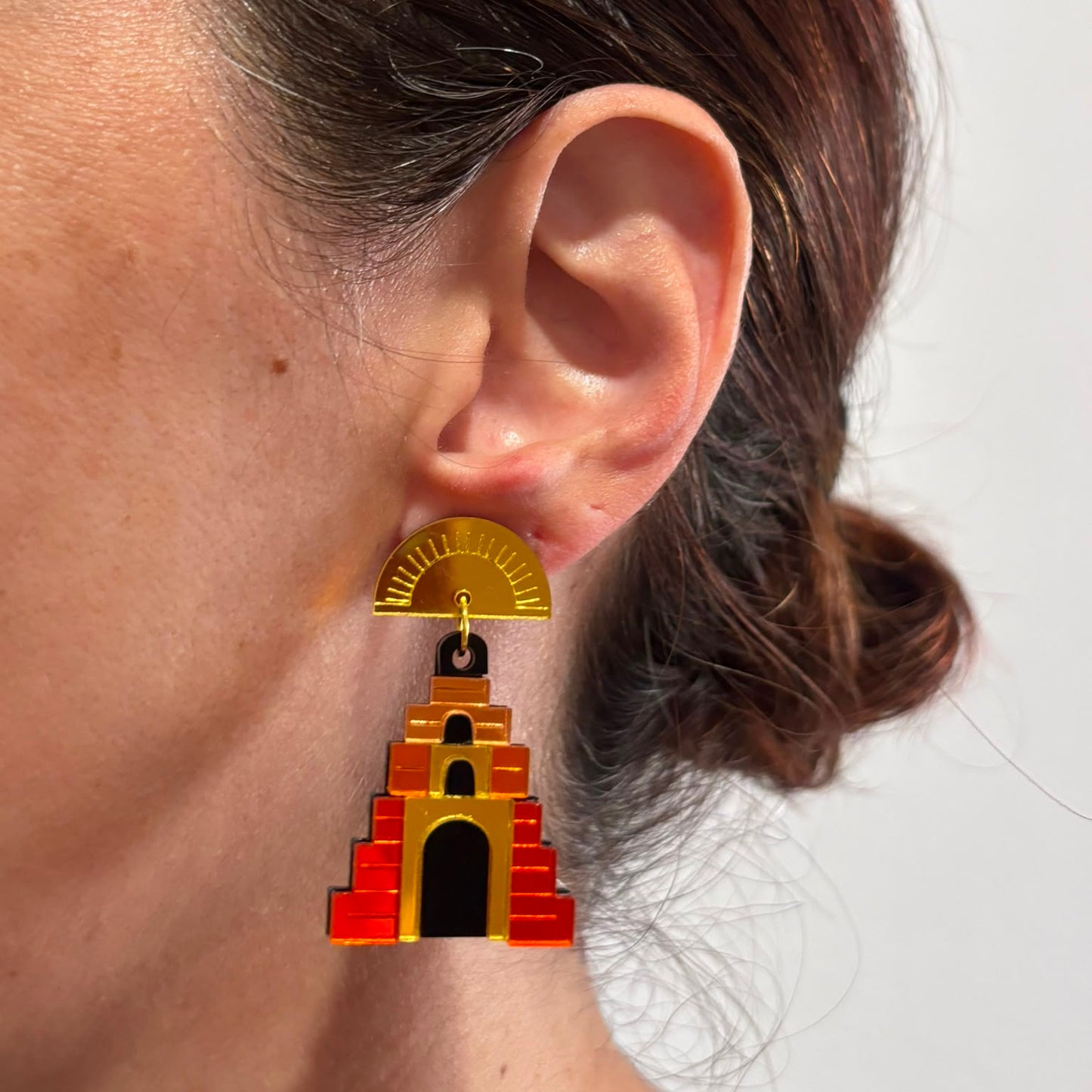 Pendientes Pirámide Mexicana