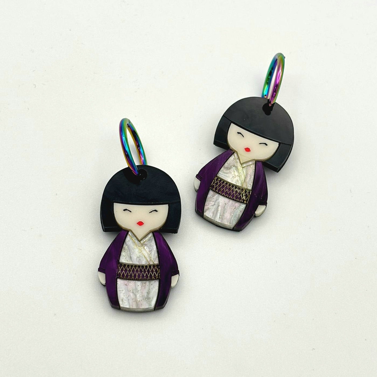 Pendientes Muñeca Kokeshi