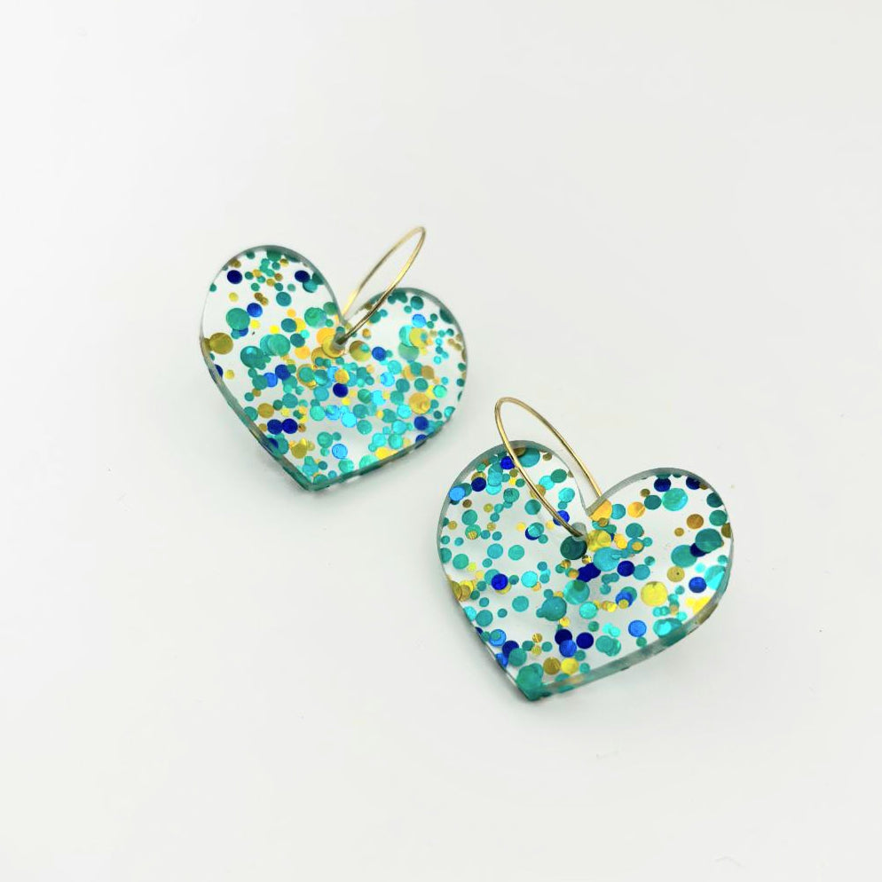 Pendientes Corazón Confeti