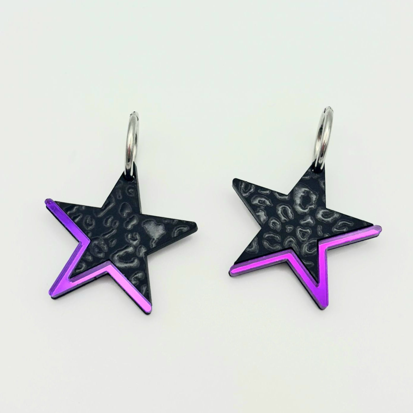 Pendientes Estrella Leopardo