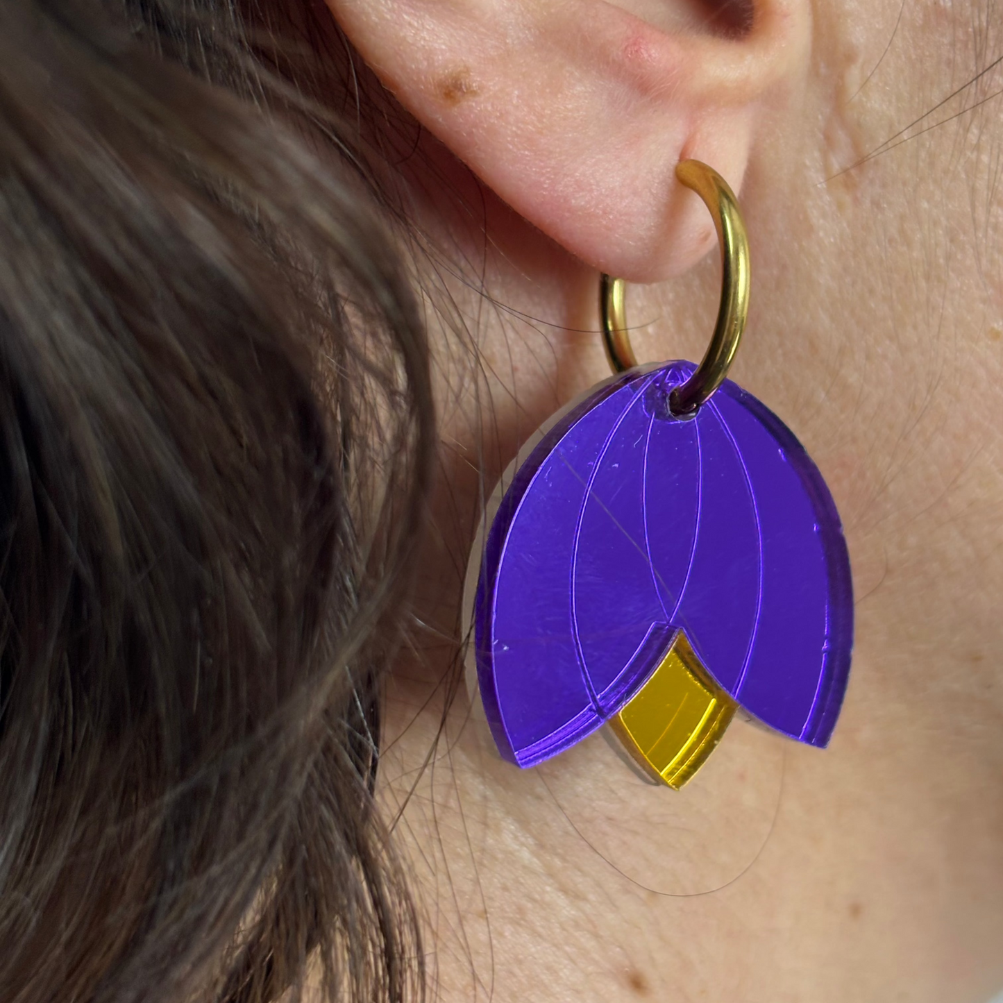 Pendientes Tulipán