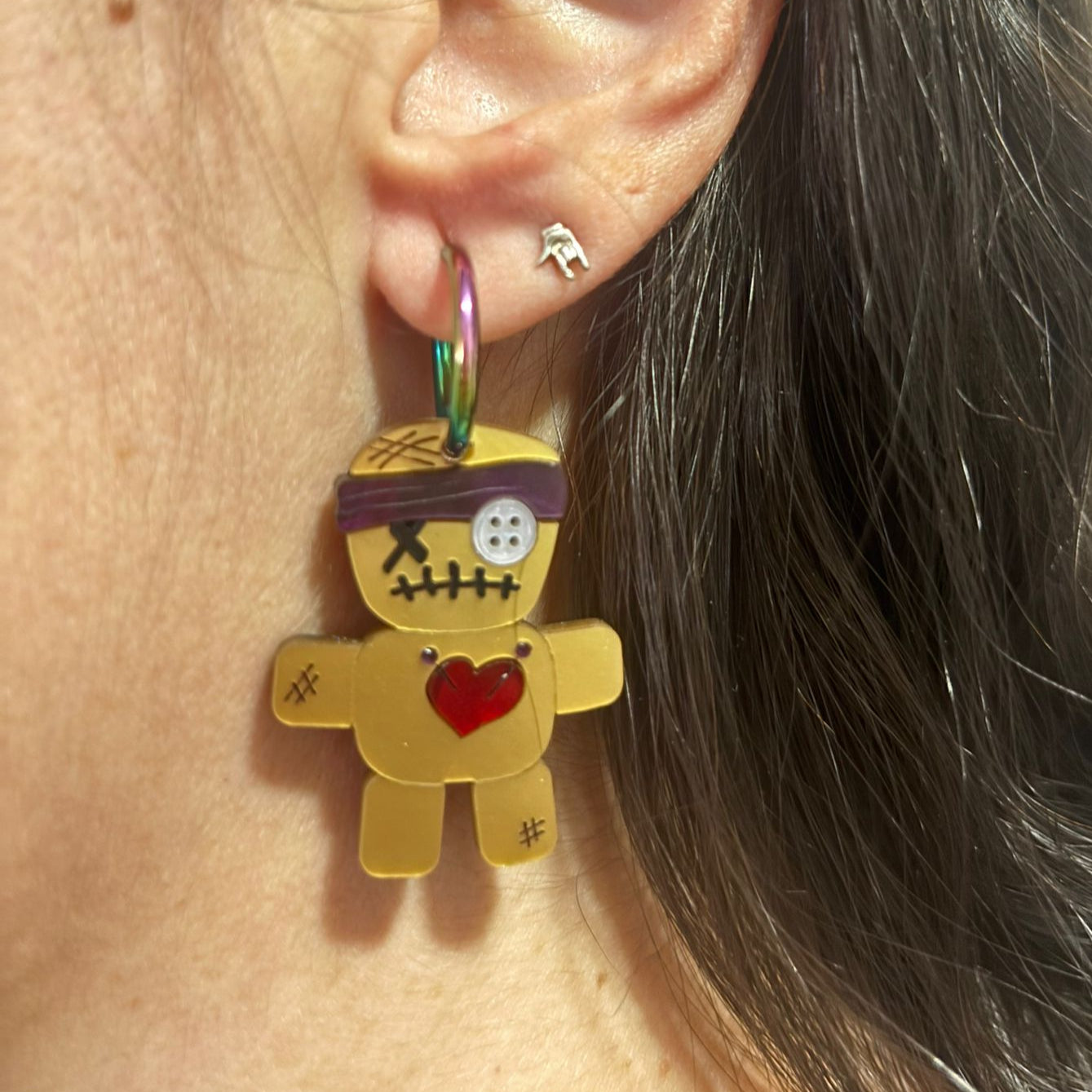Pendientes Muñeco vudú