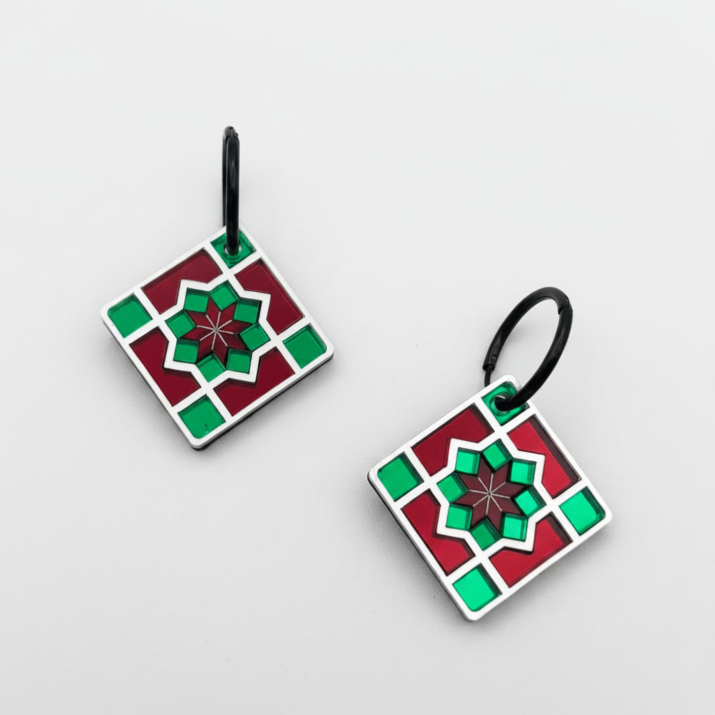Pendientes Azulejo Geométrico