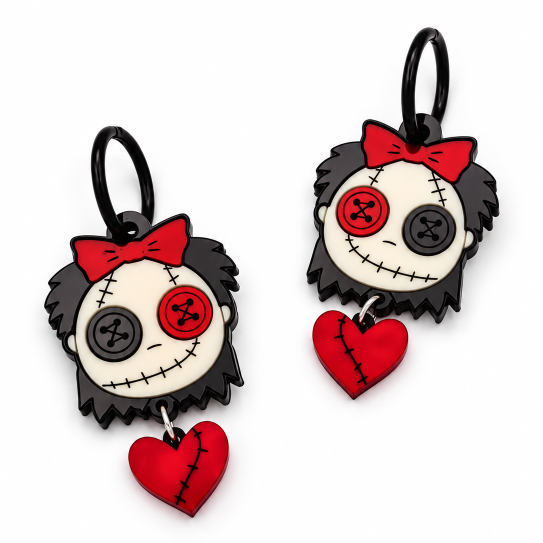 Pendientes Muñeca Cosida