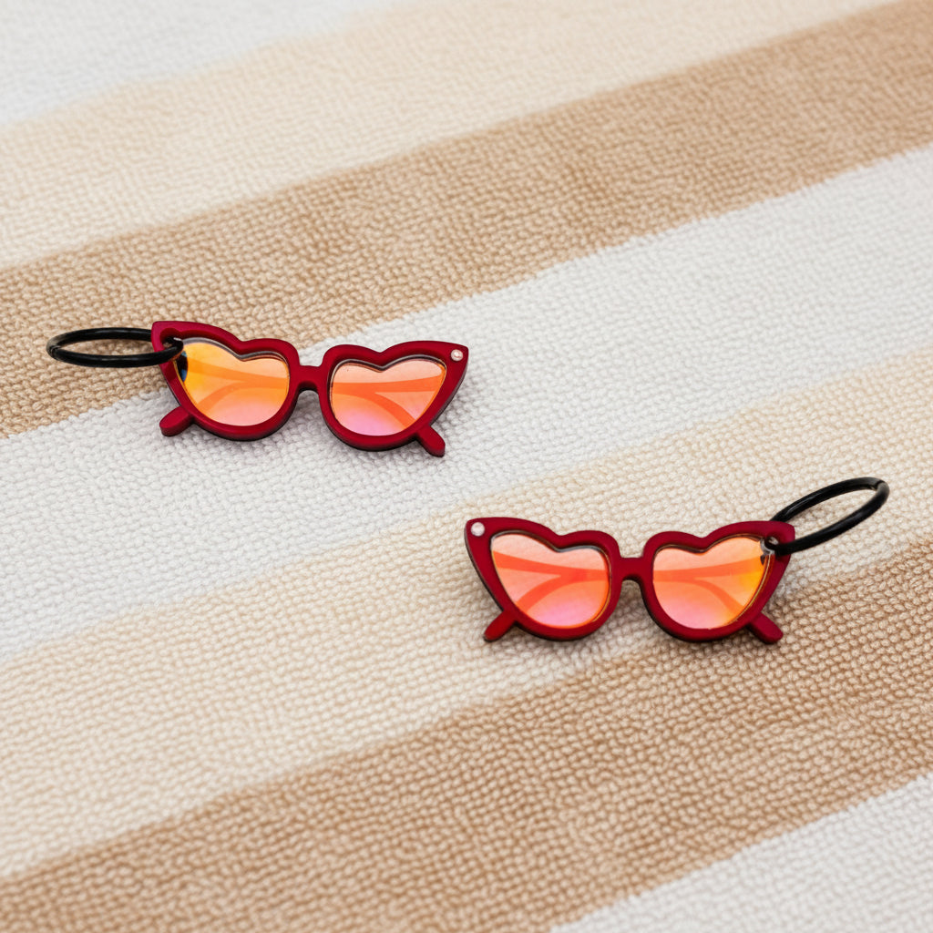 Pendientes Gafas Corazón