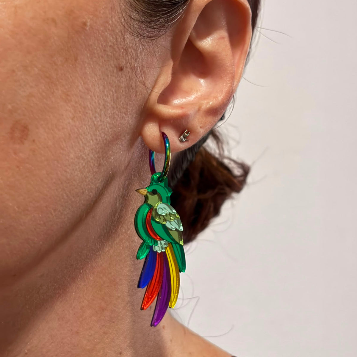 Pendientes Quetzal Mexicano