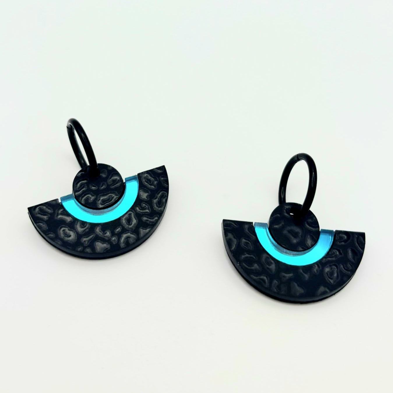 Pendientes Media luna Leopardo