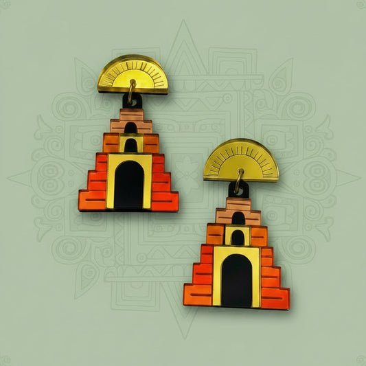 Pendientes Pirámide Mexicana
