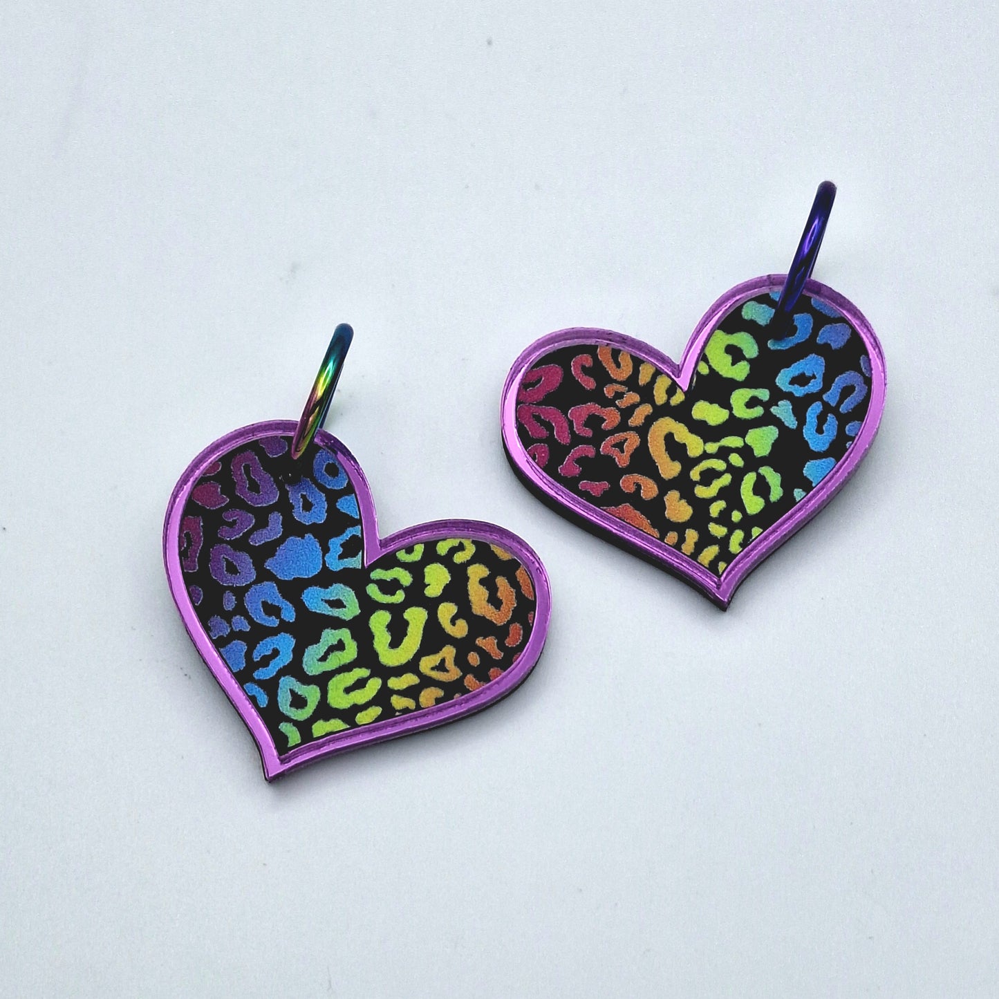 Pendientes Corazón Leopardo