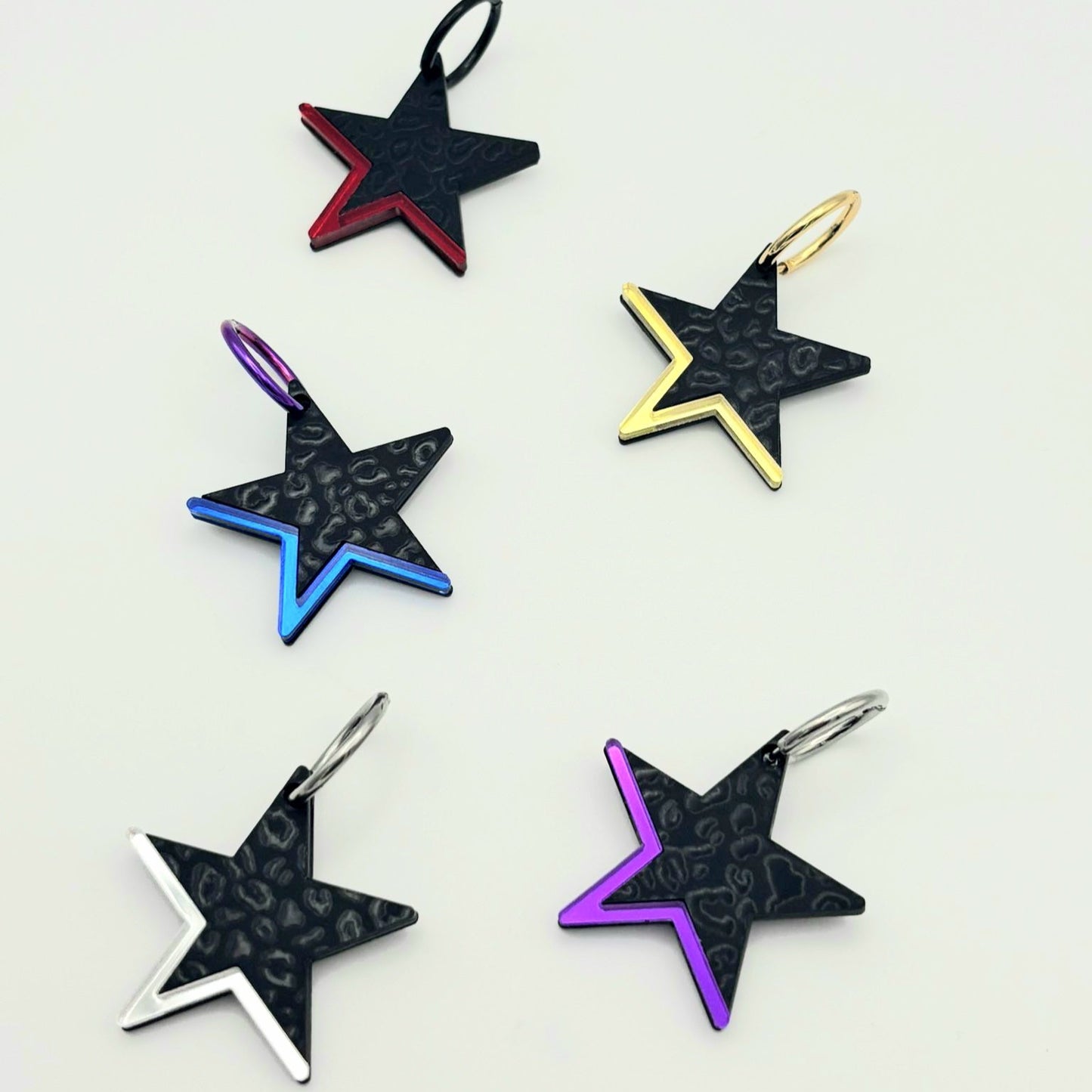 Pendientes Estrella Leopardo