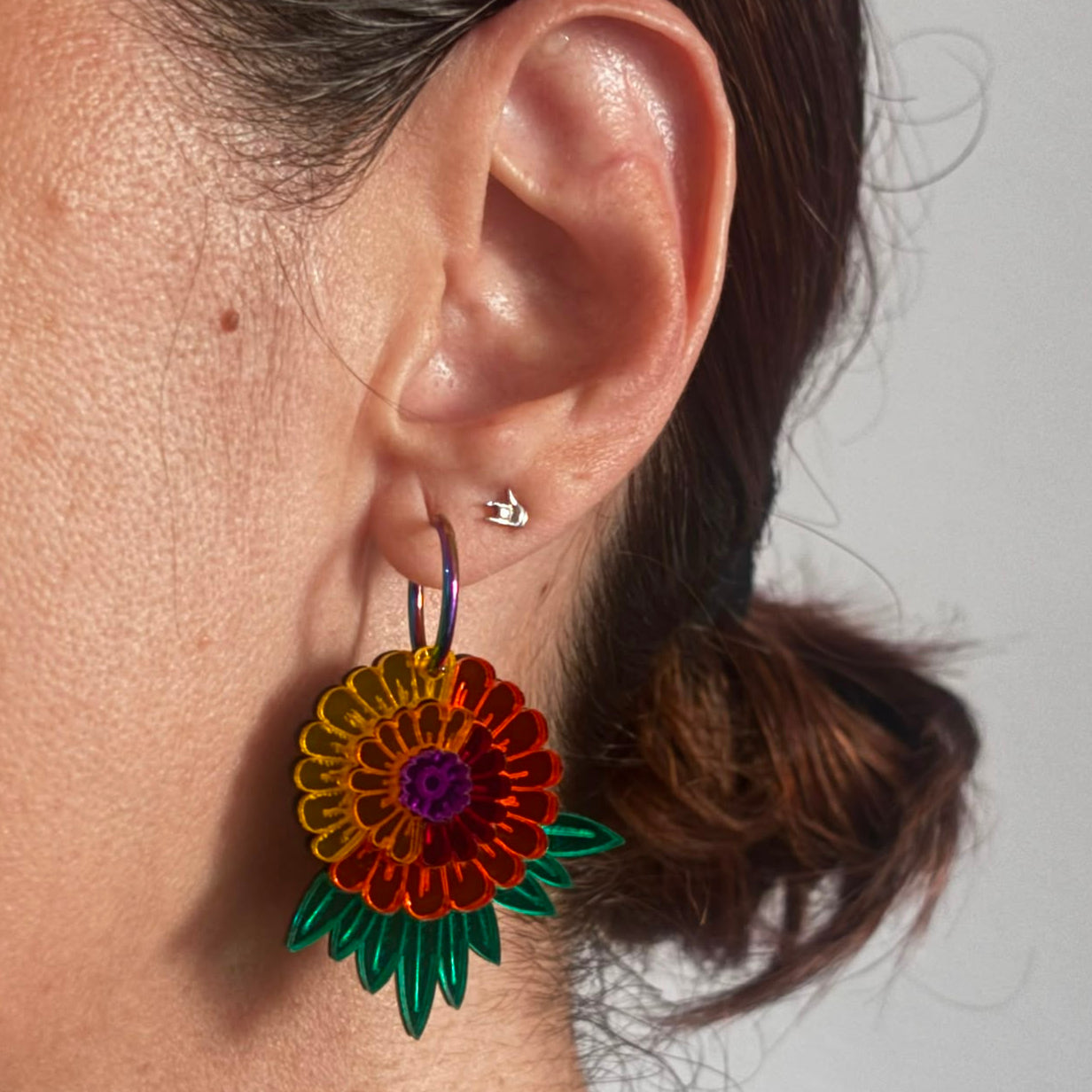 Pendientes Flor Mexicana
