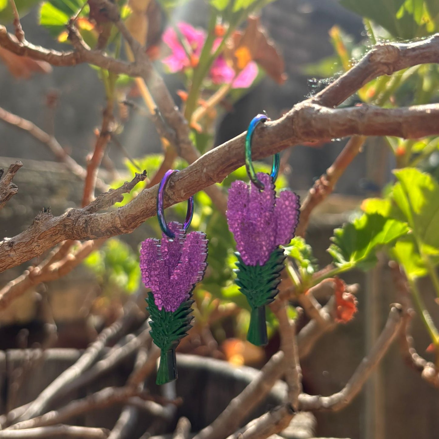 Pendientes de Lavanda