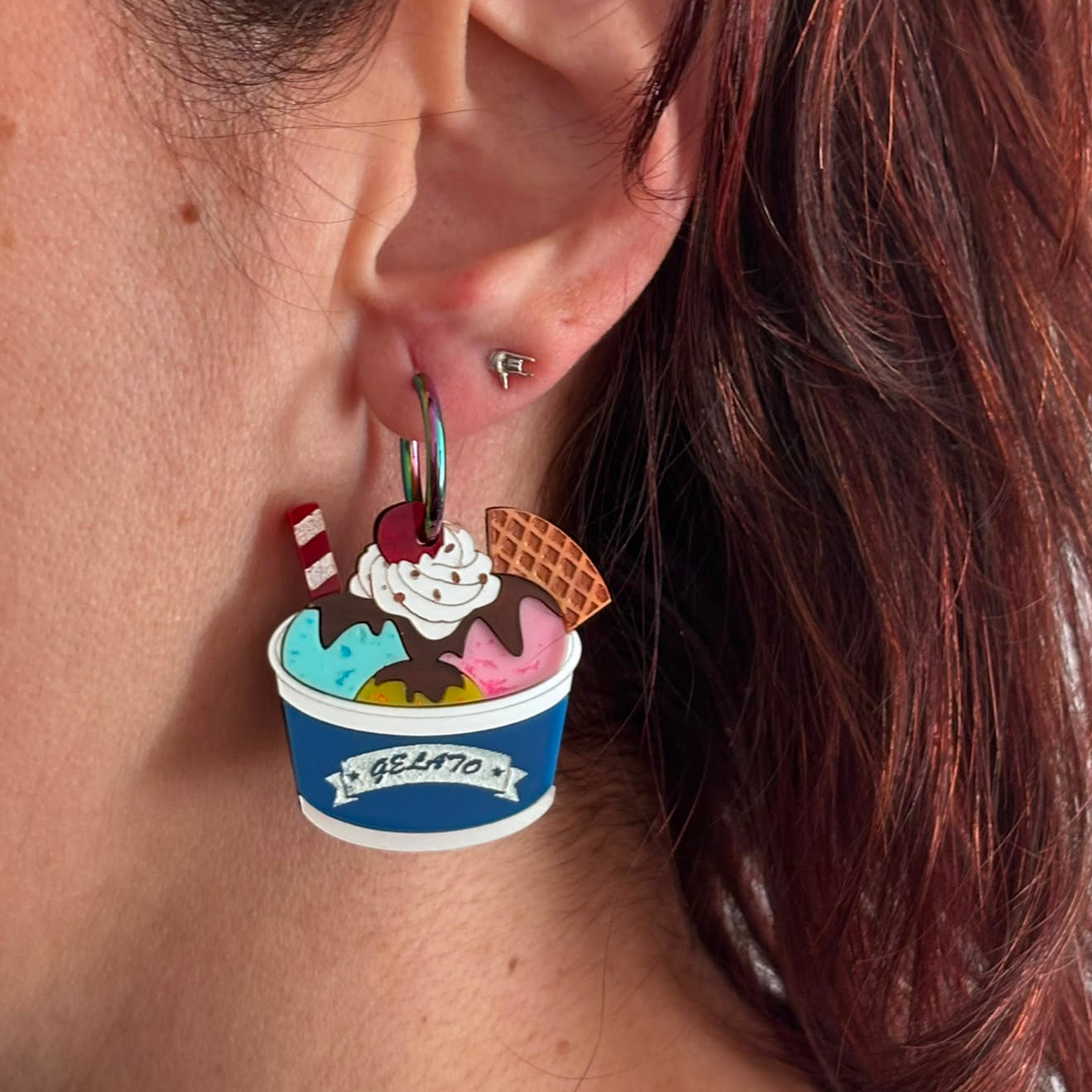 Pendientes Gelato Italiano