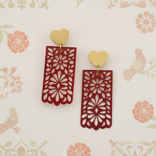 Pendientes Papel Picado Mexicano