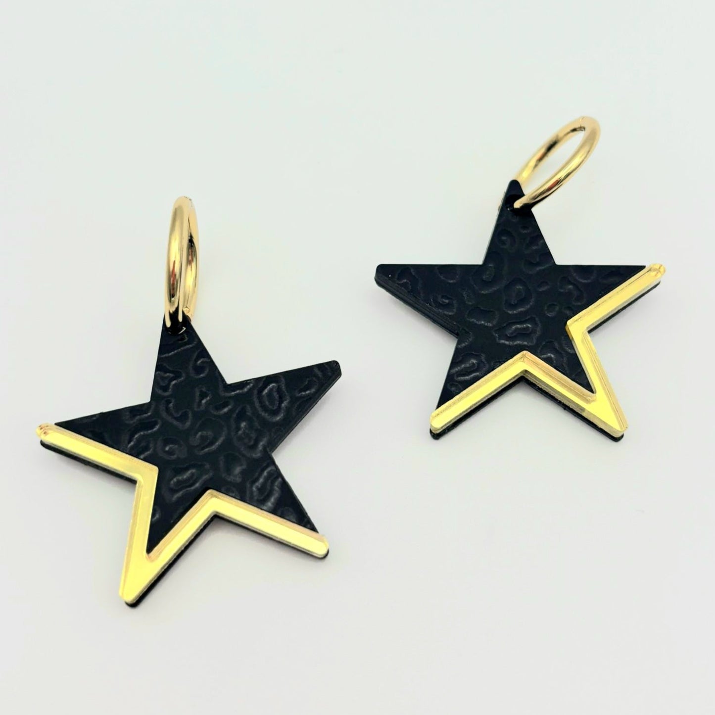 Pendientes Estrella Leopardo