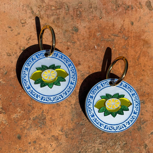 Pendientes inspiración Cerámica Mediterránea - Limones