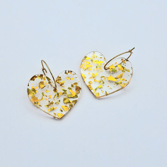 Pendientes Corazón Copos