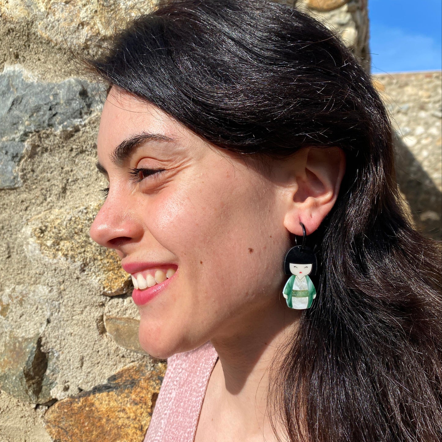 Pendientes Muñeca Kokeshi