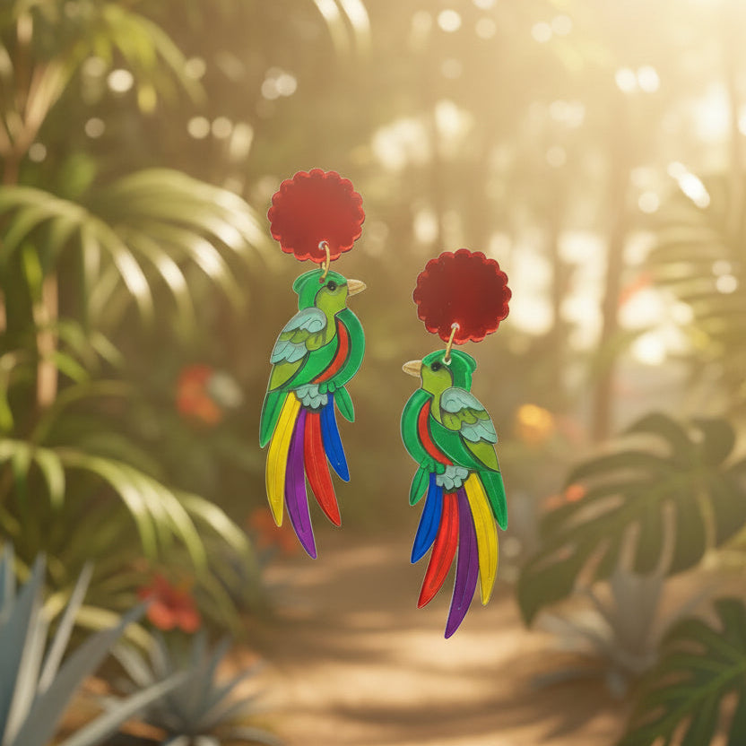 Pendientes Quetzal