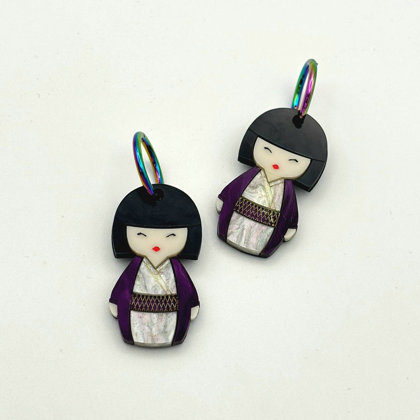 Pendientes Muñeca Kokeshi