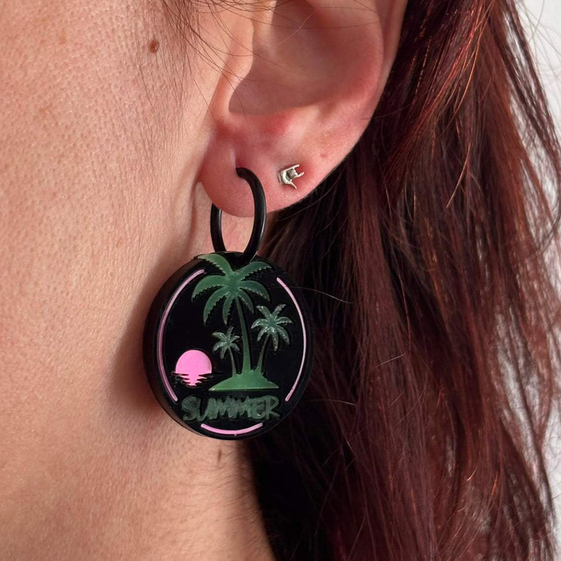 Pendientes Palmera efecto GLOW