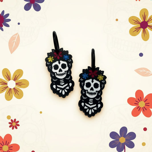 Pendientes Catrina Mexicana