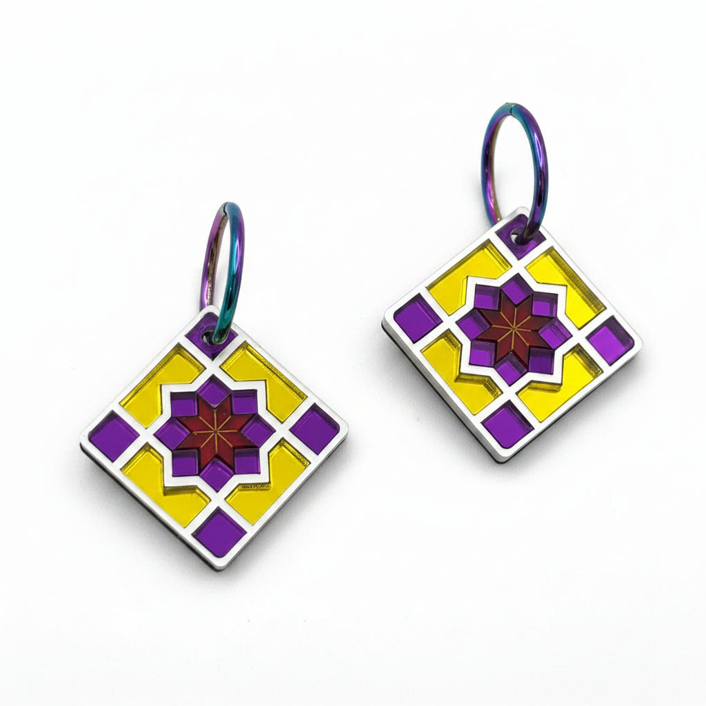 Pendientes Azulejo Geométrico