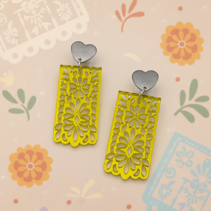 Pendientes Papel Picado Mexicano