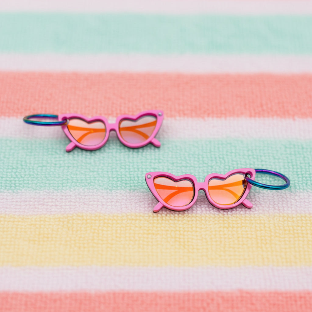 Pendientes Gafas Corazón