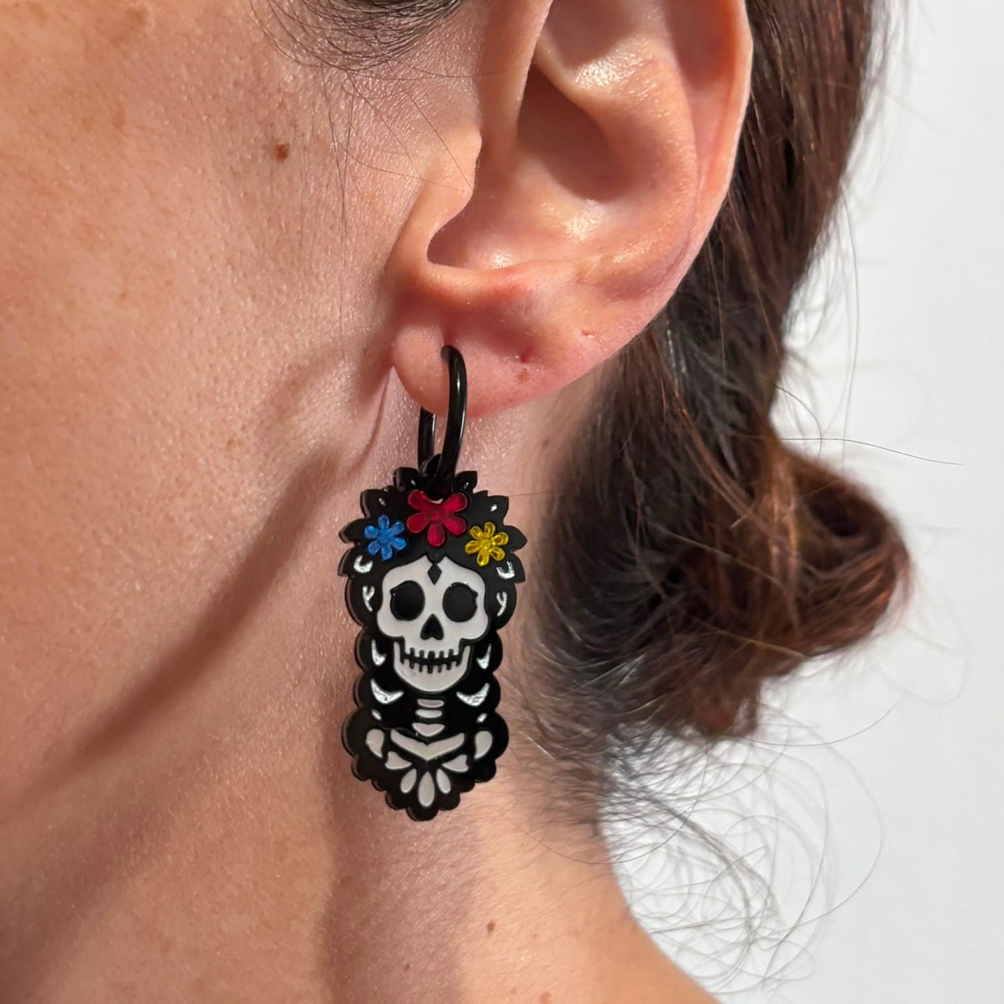 Pendientes Catrina Mexicana