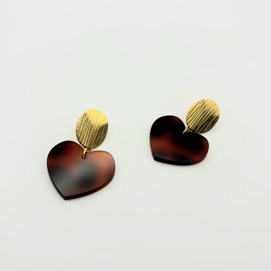 Pendientes Corazón Carey