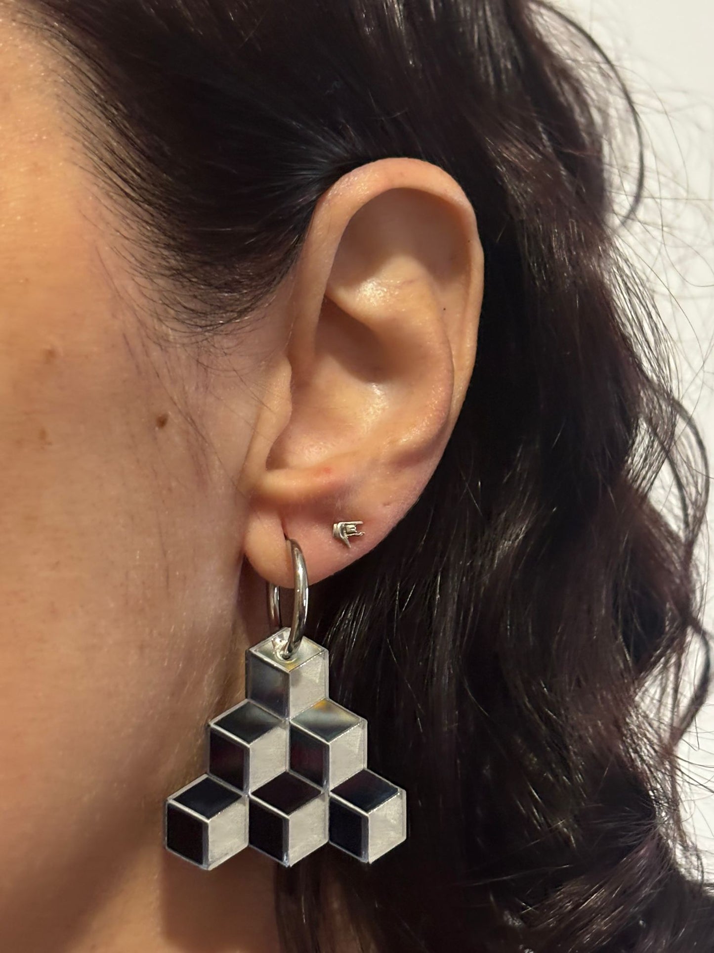 Pendientes efecto 3D