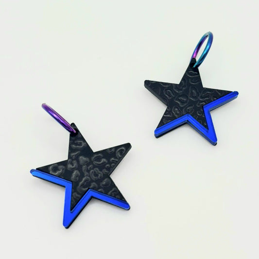Pendientes Estrella Leopardo