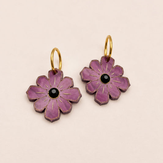 Pendientes Flor Oscura